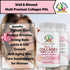 Multi Premium Collagen Supplements for Women with Vitamin C, E - Anti Aging Skin Care, 90 Capsules