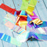 Maitys 40 Pieces Iridescent Glass Paper Nail Design Sticker Decals, Shinning Reflective Mirror Design, 20 Colors
