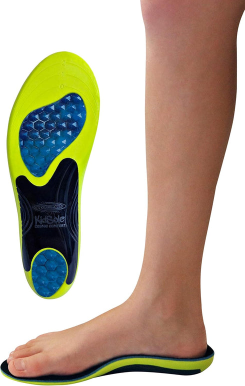 KidSole Cosmic Comfort Reinforced Arch Support, Soft & Strong Children's Insole, US Toddler Size 11-2