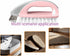 Detachable Handheld Cleaning Brush, Heavy-Duty Stiff Scrub Brush for Tile, Carpet, Bathroom, Kitchen Sink (Pink)