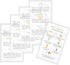 Lash Extension Aftercare Instructions Cards | 50 Pack | Double Sided 3.5 x 2" | Marble Look with Gold Icons Design