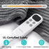 CAROMIO Heating Pad for Back Pain Relief, Large Electric Heating Pad with Auto Shut Off and 6 Heat Settings