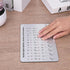 Larrel Braille Alphabet Board, Aluminum Letter Fingerboard Portable Teaching Aid Board Braille Gifts Alphabet Chart