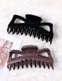 Super Large Thick Hair Clips - Crystal Plastic Claw Clamps Hairgrips Accessories for Women, 2 Pack (D)