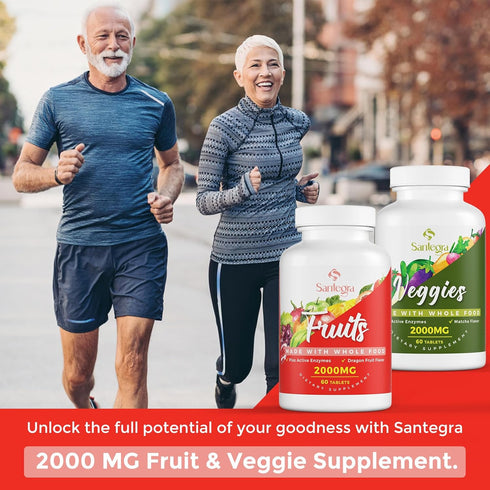 2000 MG Fruits and Vegetables Supplements - 120 Tablets, Natural Balance Over 35+ Whole Food Superfoods