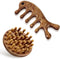 Xelsluthe Wooden Scalp Massager, Wood Scalp Massager Comb, Scalps Gua Sha, Portable Manual