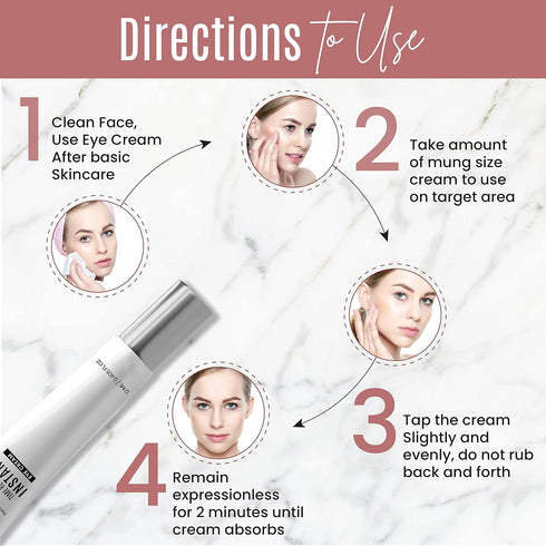 Instant Eyelift Cream, Anti Aging Serum for Dark Circles, Puffy Eyes, & Wrinkles - 12