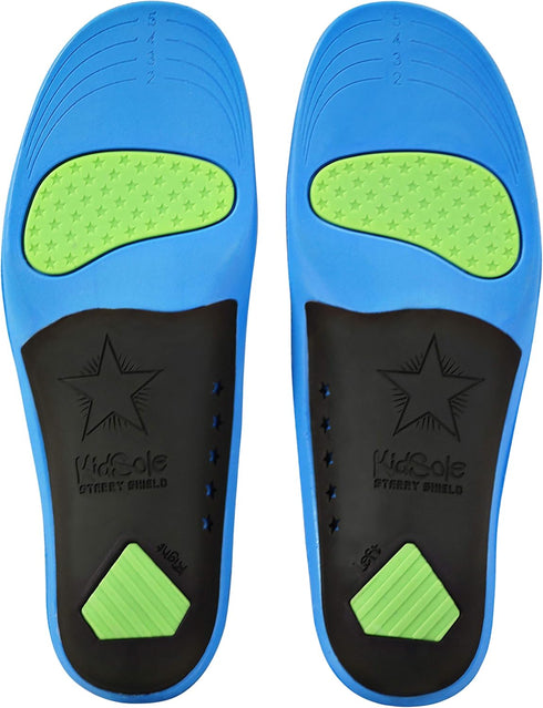 KidSole Children's Memory Foam Arch Support Insole Starry Shield for Comfort, Cushion & Arch Support (24 CM) Kids Size