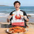 Set Chicingyou Crab Lobster Bibs and Plastic Disposable Gloves Disposable Adult Feast Bibs Gloves Supplies