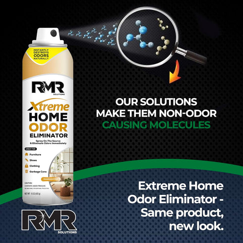 RMR Xtreme Home Odor Eliminator Spray - Neutralize Furniture, Clothing, Shoes, Garbage Cans, 15 Ounces, 2-Pack