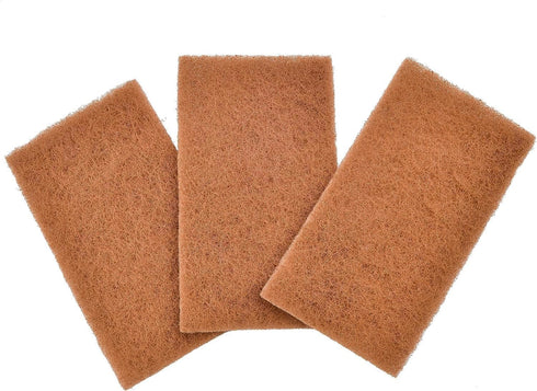 Full Circle Neat Nut Walnut Shell Scouring Pads, Non-Scratch, Set of 3 (Pack of 6)