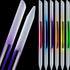 Maitys 6 Pieces Glass Cuticle Pusher Set with Double Sided Crystal Nail Files for Precision Manicure Pedicure (Pink,