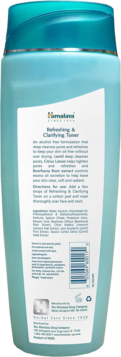 Himalaya Refreshing & Clarifying Toner for Clear Skin, Minimizes Pores & Recedes Oil, 6.76 oz