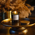 Set 3 (5.6oz) of Three Scented Candles for Men | Masculine scents of Bergamot & Sandalwood. Leather & Mahogany, Tobacco