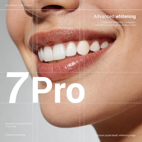 SP-6 2-Pack 7-Pro 6 MSDRWIKEY Whitening Toothpaste & Popping Whitening Toothpaste, Probiotics, Enamel Safe