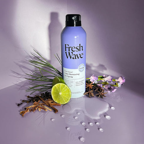Fresh Wave Lavender Odor Eliminator Spray, 8 oz, Pack of 2, Natural Plant-Based Odor Relief for Fabrics