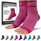 SB SOX Pink Plantar Fasciitis Relief Socks - Ankle Brace Compression Sleeve for Foot Pain and Injury Recovery (Large)