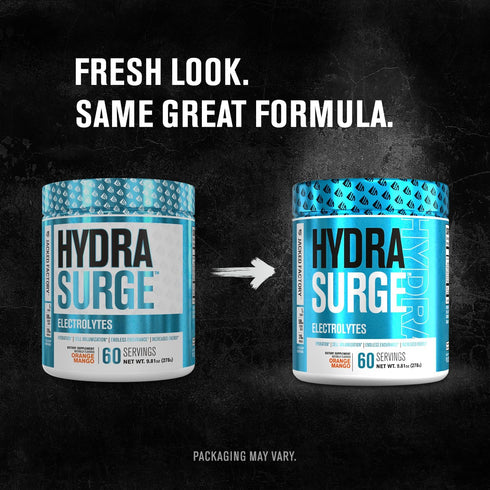 HYDRASURGE Electrolyte Powder - Hydration Supplement with Key Minerals, 60 Servings, Sugar Free Lemonade