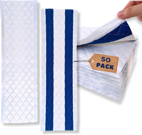 Microfiber Disposable Mop Pad, 50 Pack for All 16-18'' Hook & Loop System Mop, Compatible with Bona, Rubbermaid, Turbo,