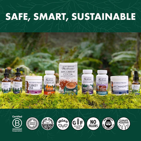 Immune 60 (30 Host Defense Chaga Capsules - System Support Supplement - Chaga Mushroom Capsules for Antioxidant