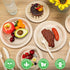 250 PCS Compostable Paper Plates Set, Sugarcane Utensils, Disposable Dinnerware Set, Eco Friendly Plates for Party