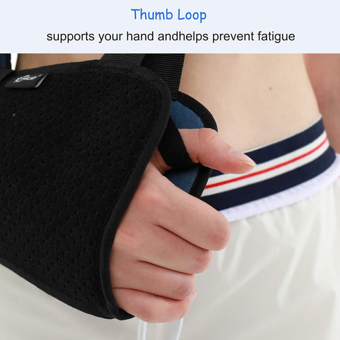 HKJD Immobilizer Arm Sling Shoulder sling for Shoulder Injury - Rotator Cuff Support Brace - Comfortable Medical Sling