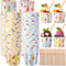 Ninehaoou 100 Sets 6 oz Ice Cream Cups Bulk with Spoons Disposable Dessert