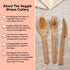 100% Biodegradable Spoons - 100 PCS Heavy-Duty Vegetable Fiber Spoons, 6.7” Long, Eco-Friendly Cutlery for All Occasions