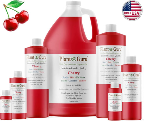 Cherry Fragrance Oil 4 fl. oz. Scented Oil for DIY Soap Making, Candles, Bath Bombs, Body Butters. Used in Aromatherapy Diffusers, Burners and Warmers. Great Addition to Lotions and Creams.