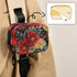 Ollabaky 7 Pill Organizer Watercolor Floral Pattern Travel Pill Cases Bag Portable Pill Container Days Pill Box
