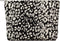 Makeup Bags for Purse, Large Zipper Cosmetic Pouch, Travel Canvas Make Up Organizer Tool Pouch for Women, Leopard Black