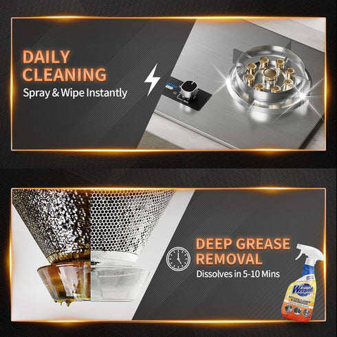 WETQUEEN Nozzle, 16.91 Oz All Purpose Cleaner Spray, Heavy Duty Kitchen Degreaser Foam & Stubborn Stain Remover