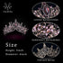 Vintage Baroque Queen Crowns, Purple Gothic Tiara for Women, Quinceanera Tiaras for Cosplay