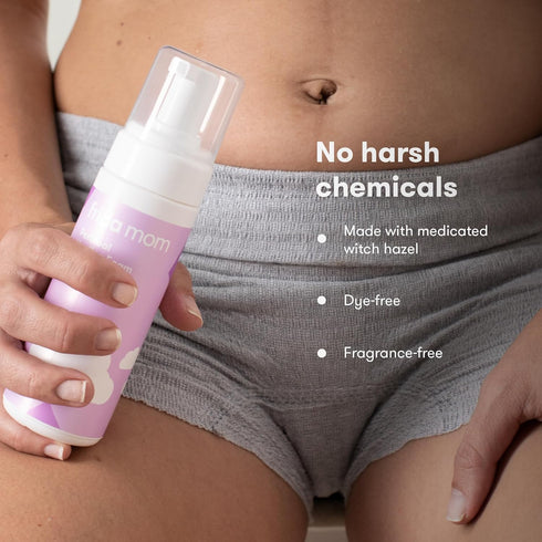 Frida Mom Witch Hazel Perineal Healing Foam for Postpartum Care, Cooling Pain Relief, 5 Fl Oz