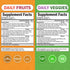 Immune 47 1 Daily Fruits and Vegetables Supplement for Adults - Super Fruit and Veggies Capsules for Enhanced Energy