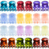HOTOP 24 Pcs Mini Hair Clips - Small Non-Slip Plastic Jaw Clips for Girls and Women (Bright)