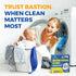 Bastion Washing Machine Cleaner, Deodorizer & Descaler, 6-Pack Active Deep Cleaning Tablets for HE Washers