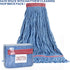 MATTHEW CLEANING 20oz Heavy Duty Mop Head, Commercial Replacement for Floor Cleaning, Pack of 3 (Blue)