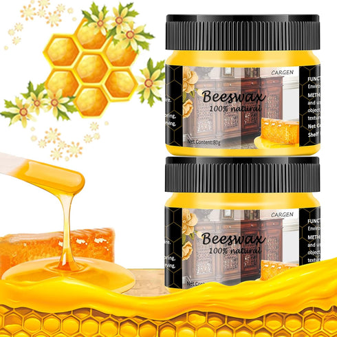 CARGEN Beeswax Furniture Polish, 2pcs Wood Seasoning Beeswax for Protecting Furniture and Floors