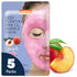 Purederm Deep Purifying Pink O2 Bubble Mask, 5 Pack - Bubble Face Sheet Mask for Purifying & Moisturizing