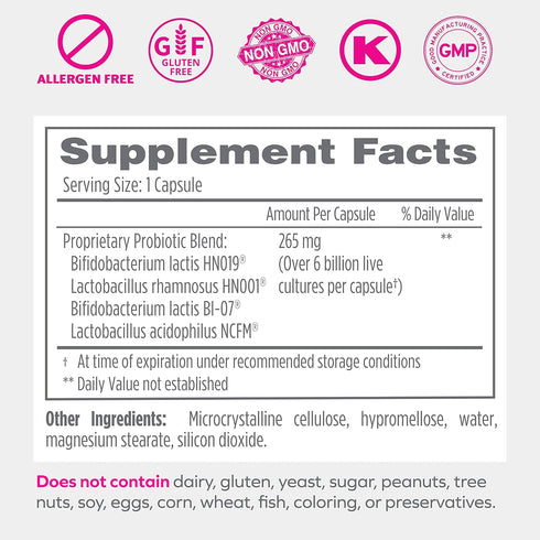 Florajen Kids Probiotics, Daily Gut Health & Immune Support Supplement, 60 Capsules for Constipation and Bloating Relief
