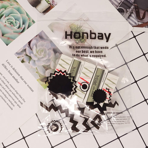 Honbay 50PCS Stainless Steel Eyebrow Trimmer Blades, Hair Removers with Cover for Women