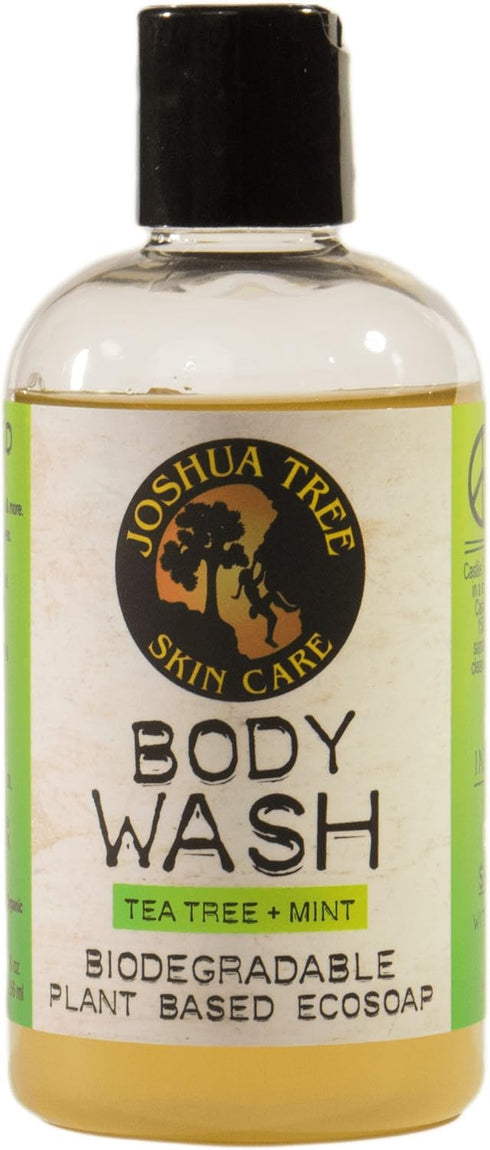 Joshua Tree Body Wash and Shampoo, 8 oz, Biodegradable Plant-Based Eco Soap with Organic Ingredients