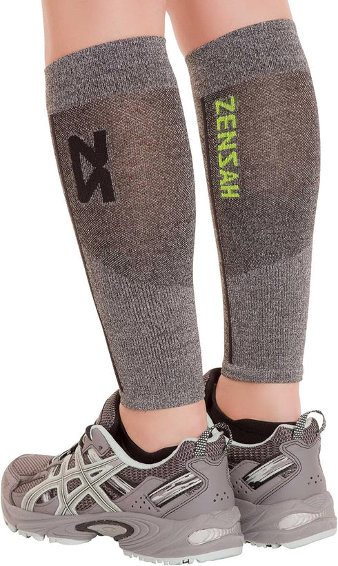 Zensah Ultra-Light Compression Leg Sleeves for Shin Splint Relief - Calf Support