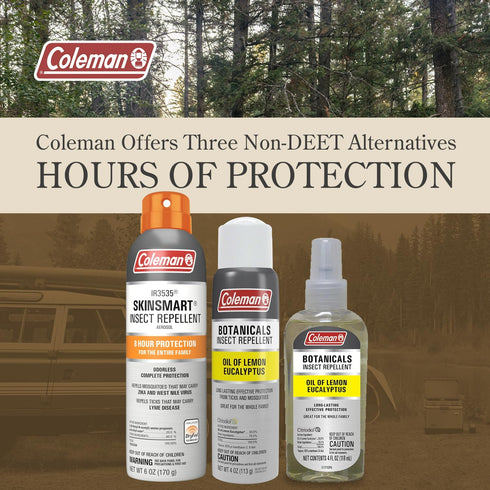 Coleman Lemon Eucalyptus Insect Repellent Spray, DEET-Free Bug Protection, Travel Size, Non-Greasy Formula