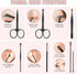 Manicure Set - Jubolion 19pcs Stainless Steel Nail Clippers Pedicure Kit with Black Leather Case
