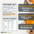Pure Organic 95% Curcumin Powder - 1500mg Turmeric Extract with Black Pepper - Natural Wellness Support, 120g