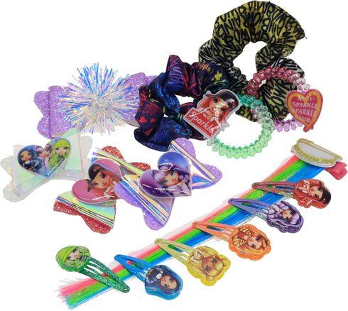 Rainbow High Townley Girl Hair Accessories Set - Gift for Kids Teens Girls (15 Pcs) Including Hair Bow, Extensions,