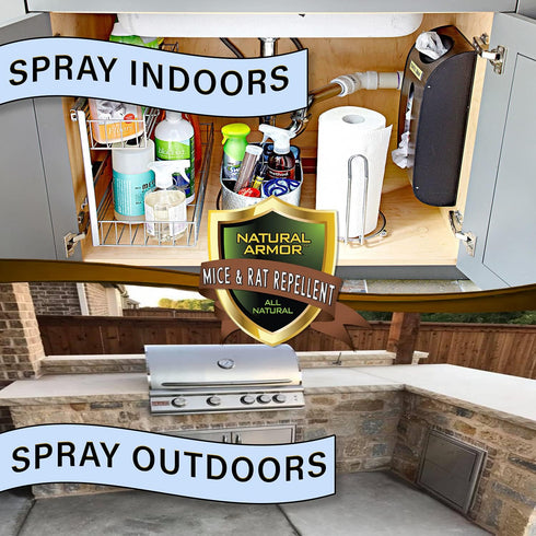 Mice & Rat Repellent, Peppermint Spray for Mice, Rats & Rodents, Natural Indoor & Outdoor Use, 128 OZ Refill