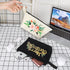 10 Pieces Cotton Canvas Makeup Bag - Multi-Purpose Cosmetic Bag with Zipper, Travel Toiletry Pouch (S, Black)